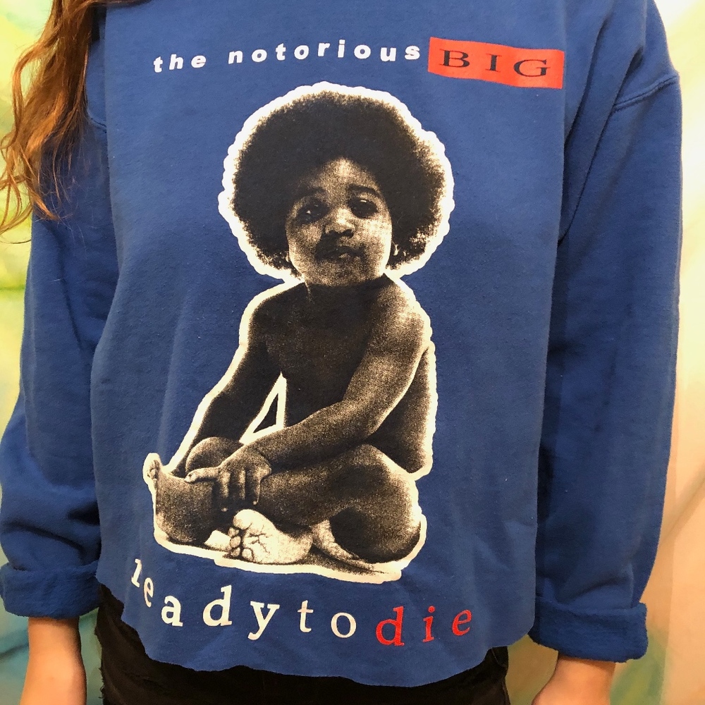Cropped Notorious BIG Sweatshirt